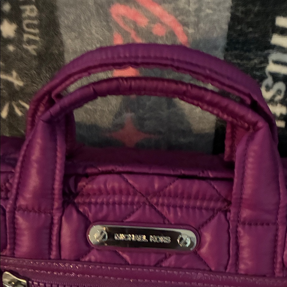 Michael Kors Quilted Crossbody Bag in Vibrant Purple - Picture 7 of 12